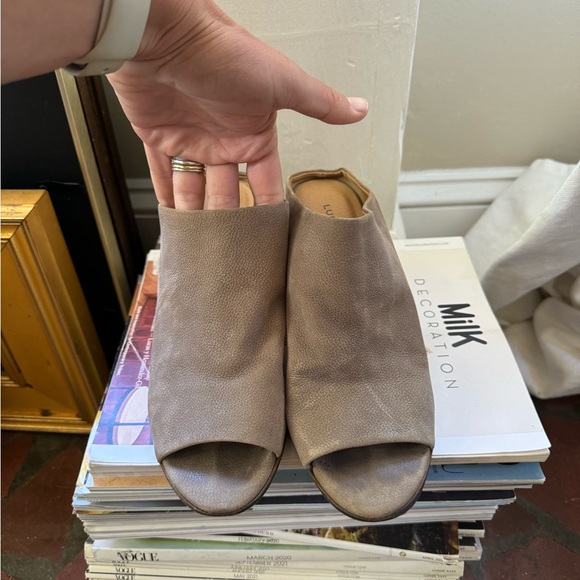 Lucky brand leather mule - Grey size 8 - Picture 3 of 8